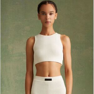 Fear of God ESSENTIALS Off-White Patch Tank Top XL